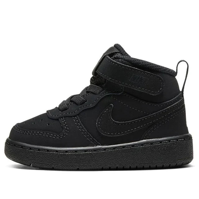 Nike Court Borough Mid 2 'Triple Black' - Toddler