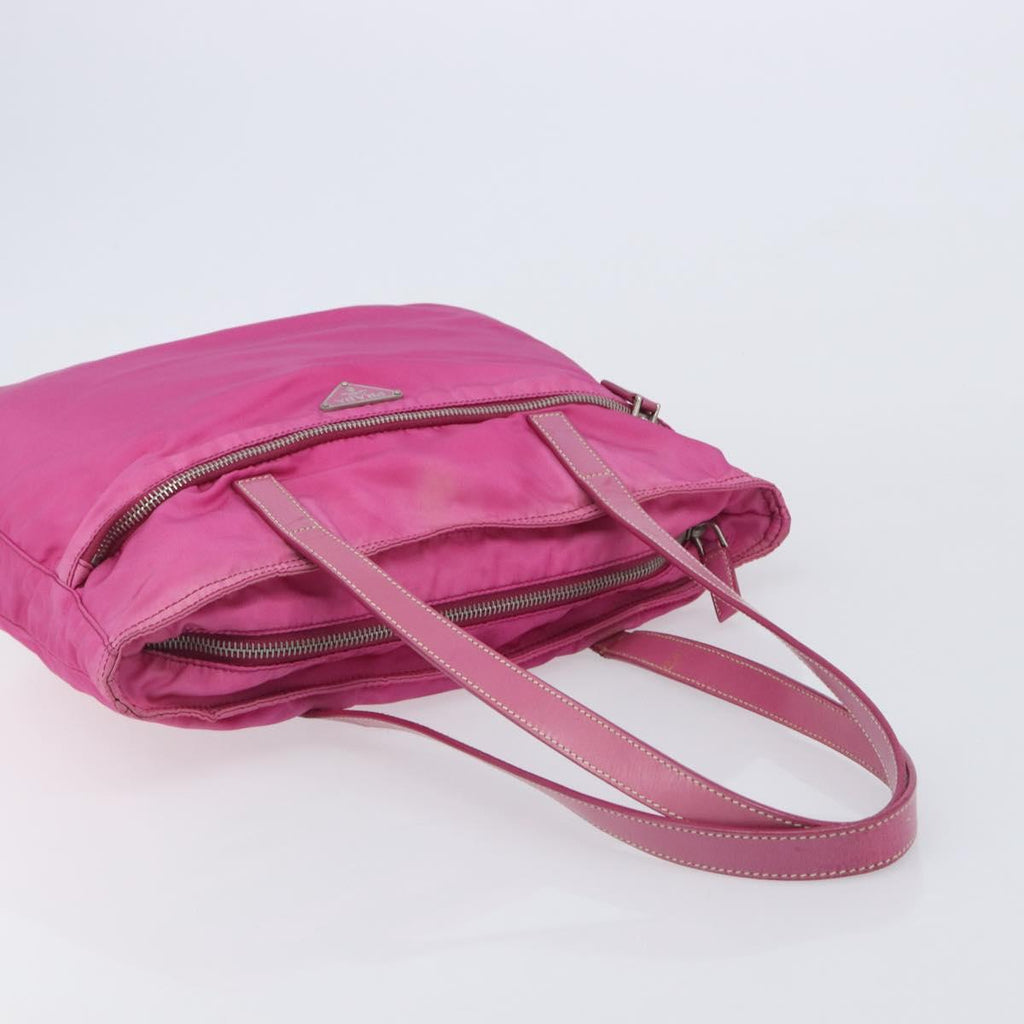PRADA Tote Bag Nylon 2 Set Pink Black Auth mr3075