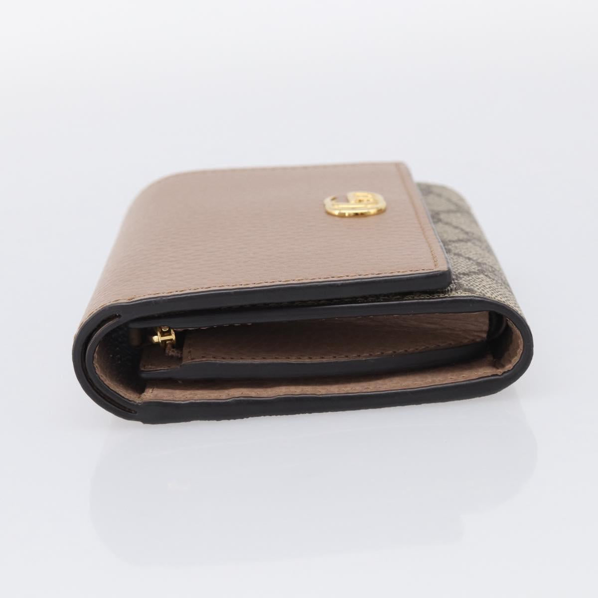 GUCCI Bifold Wallet Leather Pink Silver 598587 Auth mr3181A