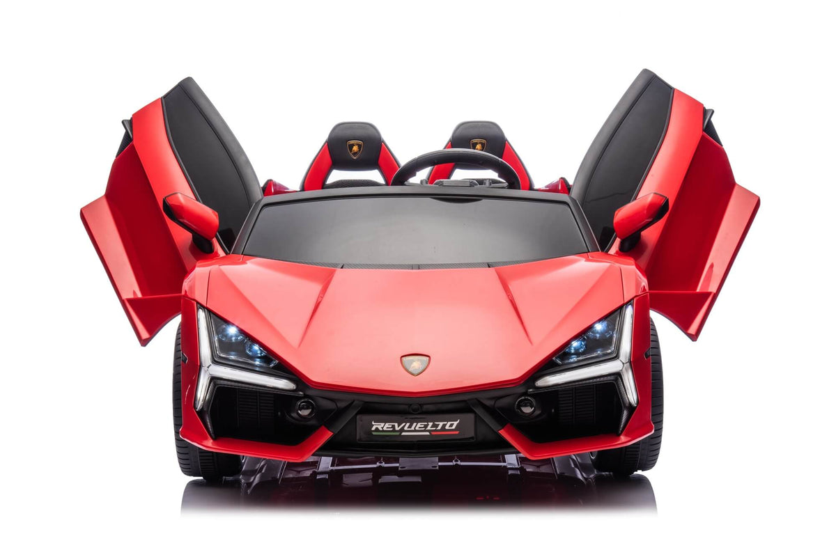 24V / 9 MPH Lamborghini Revuelto Two-Seater Kids Ride On Car – Red